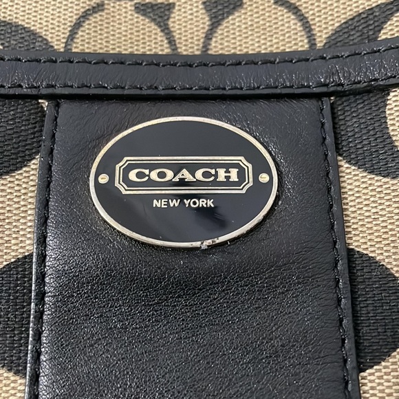 Coach Crossbody Bag Signature Logo Black Brown Beige Tan with Gold Hardware🖤🤎 - Picture 5 of 12